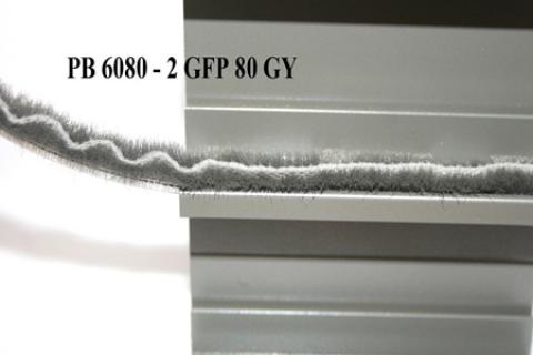 Phớt nỉ cửa nhôm đế 6 mm 6080 2GFP 80 GY